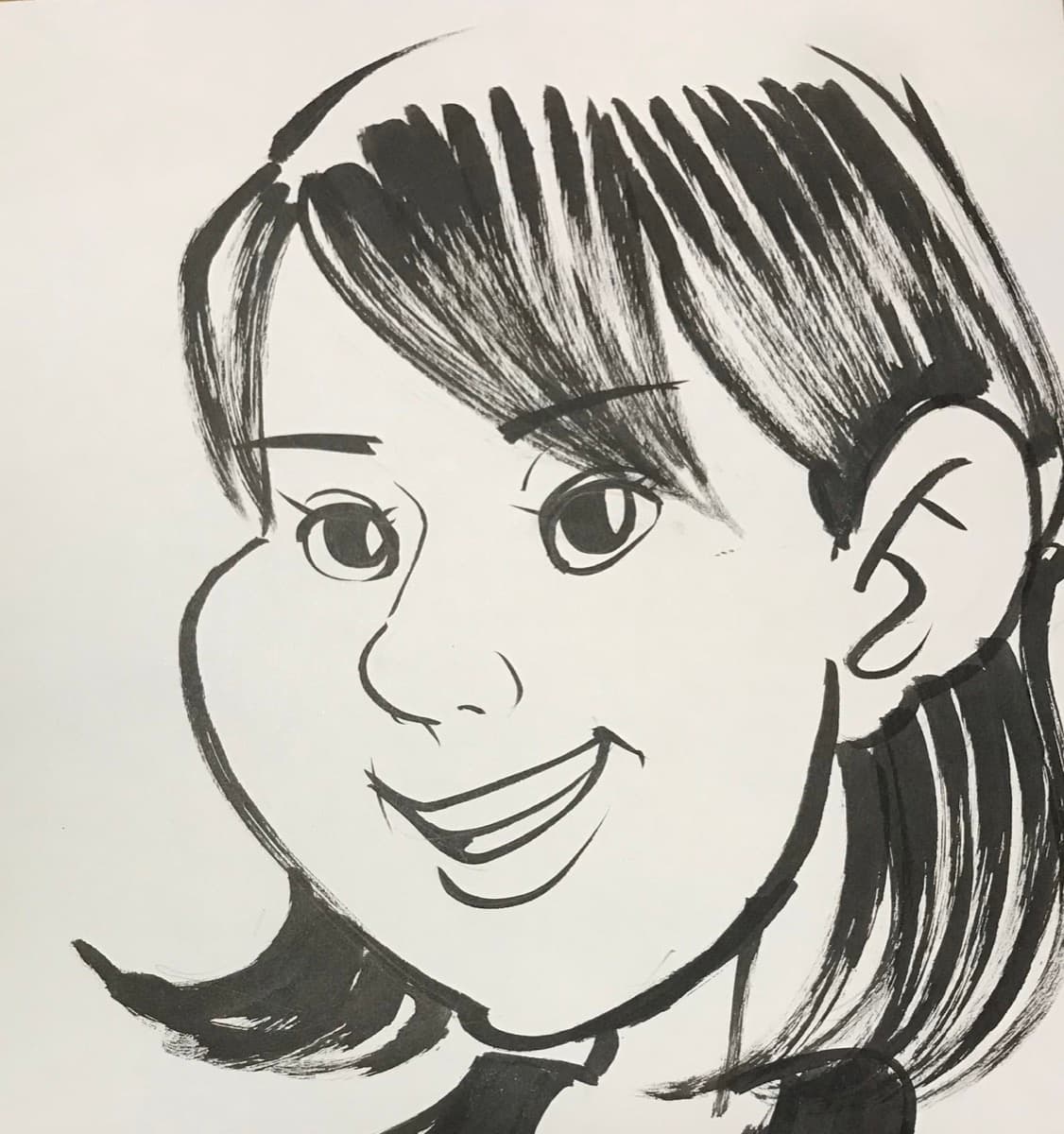 ヘヨン先生の似顔絵
